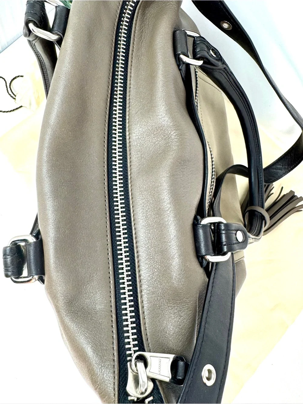 COACH Legacy Colorblock Leather Rory Satchel Bag 19902 • Excellent Condition